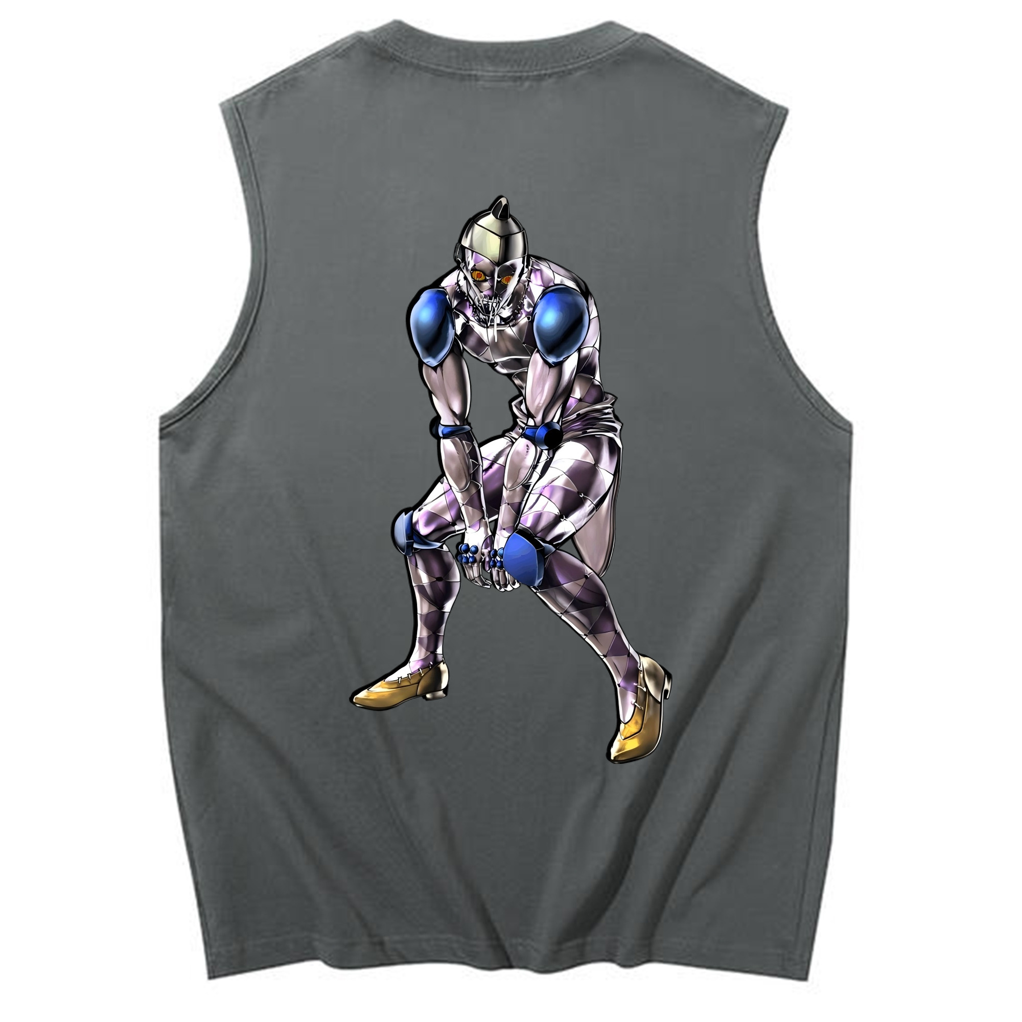 （画像用） ジョジョの奇妙な冒険 JoJo's Bizarre Adventure コットン100％タンクトップ（背面プリント）